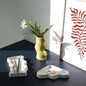 Ceramic Wave Tray – White Triangle