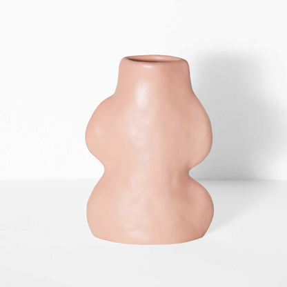 Fluxo Ceramic Vase Small - Pink