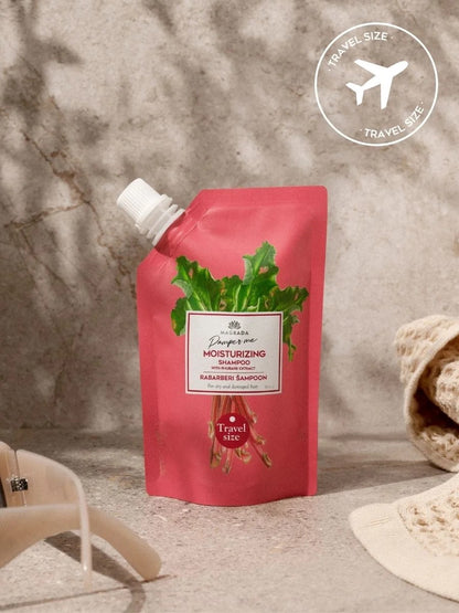 Rhabarber-Shampoo mit Aloe Vera Extrakt 100ml Reisegröße – Magrada Organic Cosmetics 