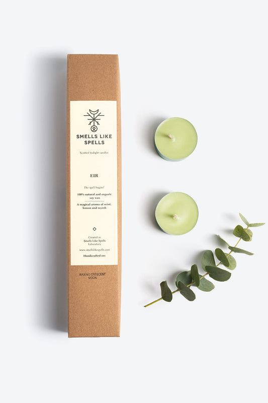 Eir Tealight Candles with Mint, Lime and Myrrh – Smells Like Spells 