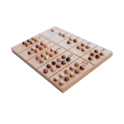 Montessori-Holzbrett zum Lernen von Zahlen – Wooden Story